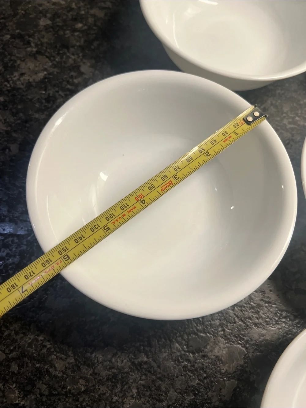 Vintage Corelle Set of 9 White Winter Frost Cereal or Dessert Serving Bowls